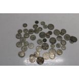 A job lot of assorted British silver coins 1929 & earlier 258 grams