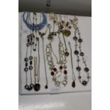 A selection of costume jewellery