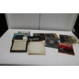 A job lot of vintage reel to reel tapes