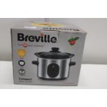 A boxed Breville compact slow cooker