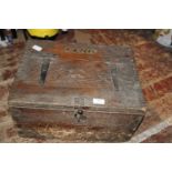 A vintage wooden storage box collection only