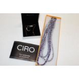 A selection of Ciro & Swarovski costume jewellery