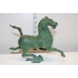 An unusual Tang style bronze horse