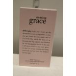 A boxed Amazing Grace Philosophy spray fragrance