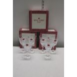 Six Boxed Royal Albert Crystal Drinking Glasses