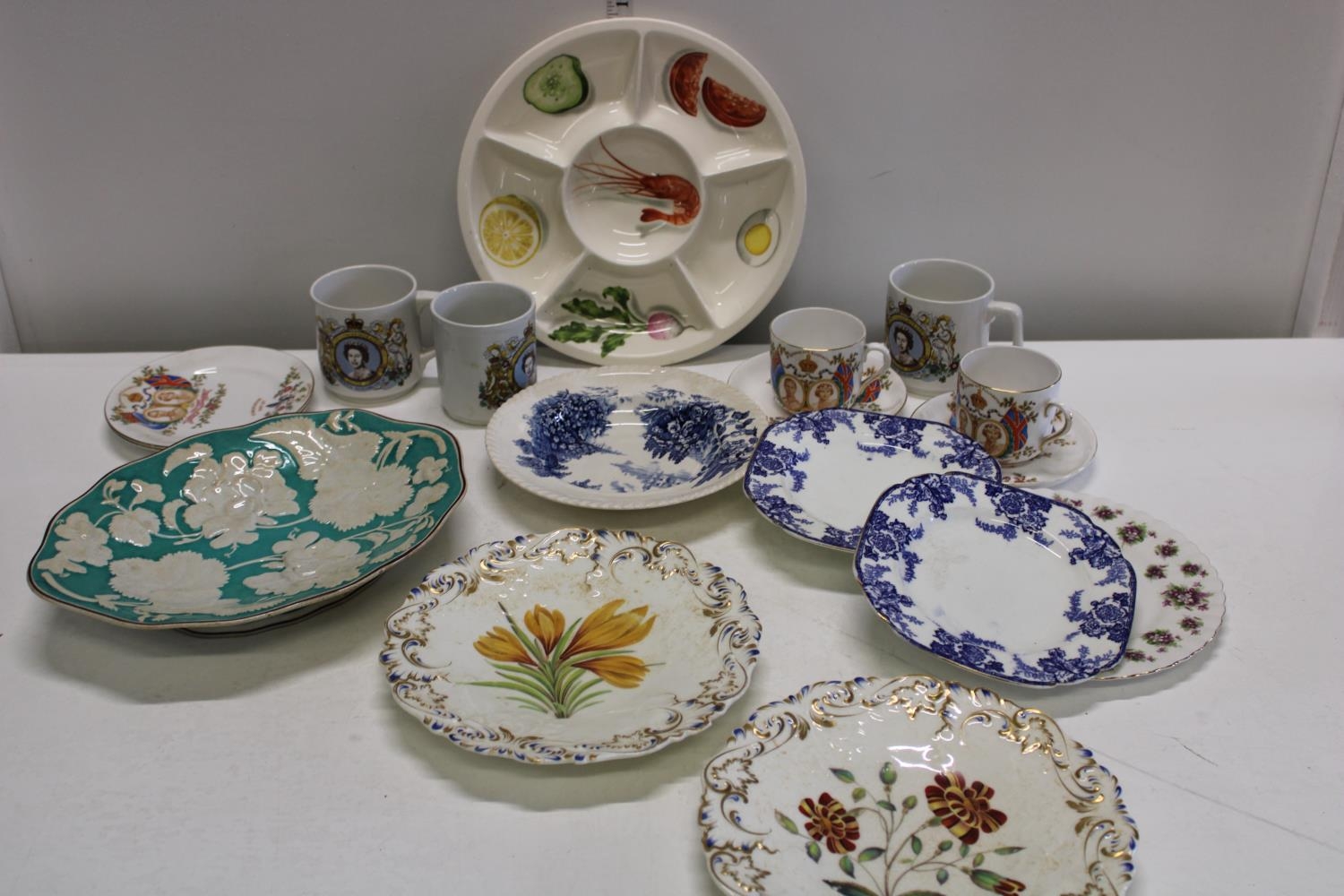 Selection of ceramics. Plates, cups and other