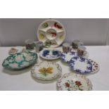 Selection of ceramics. Plates, cups and other