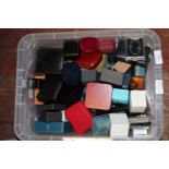 A job lot of assorted ring boxes etc