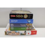 Five boxed jigsaw puzzles (un-checked)