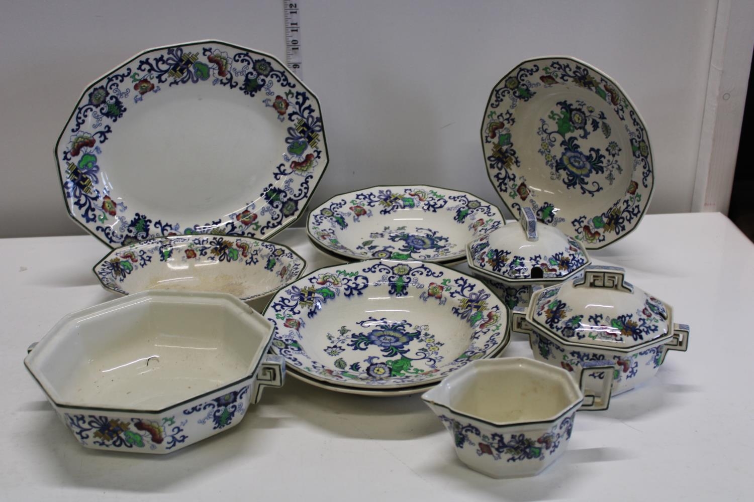 A selection of antique Doulton Burslem Nankin ware