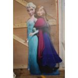 A life size 'Frozen' cardboard scene