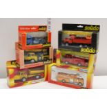 Six boxed Solido vehicles