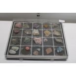 A cased set of twenty assorted Crystals