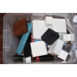 A job lot of assorted jewellery boxes