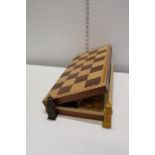 A large wood Russian chess set