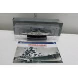 An Atlas die-cast model of The Scharnhorst