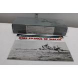 An Atlas die-cast model of HMS Prince of Wales