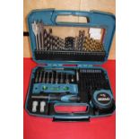 A new boxed Erbauer drill accessory kit