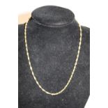 A 9ct gold necklace 3.5g