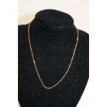 A 9ct gold necklace 1.4g