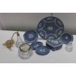 A selection of Wedgewood jasper ware and other items