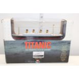 A 1/1136 scale boxed model of the Titanic