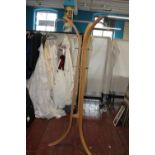 A vintage style Scandinavian bentwood coat rack stand collection only