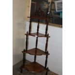 A four tier whatnot in oak 130cm collection only