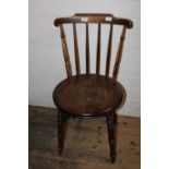 A spoke back oak chair collection only