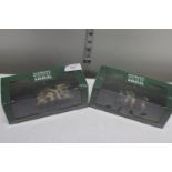 Two boxed Atlas die-cast military models