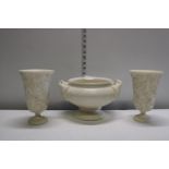 Three pieces of contemporary ceramics