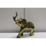 A large brass Elephant