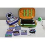 A selection of children's electronic gaming items