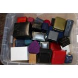 A job lot of jewellery boxes