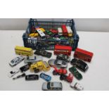 A job lot of play worn die-cast models