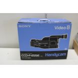 A boxed Sony video 8 handycam