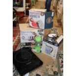 A selection of assorted electronic household items