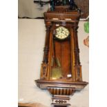 A Viennese style wall clock by Fattorini and Sons ltd Westgate Bradford (made in Silesia) approx