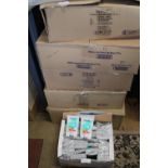 Five boxes of compact wet wipes