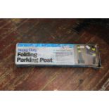 A heavy duty folding parking post. Collection only