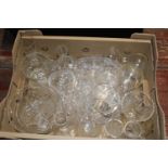 A good box of assorted glass ware etc. Collection only