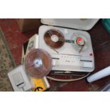 A vintage Grundig reel-to-reel player & accessories