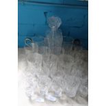A good selection of cut glass crystal. Collection only