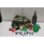 Selection of Thunderbirds related toys