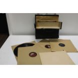 A boxed qty of collectable Shellac 78 rpm records (postage unavailable)