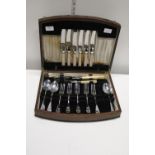 Wooden cased Chrome plated Cutlery set