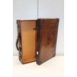 A good quality vintage leather suitcase