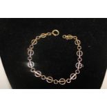 A 9ct gold fancy link bracelet 7.28 grams