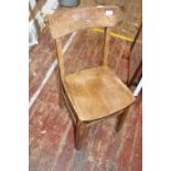 Antique Oak chair. Postage unavailable