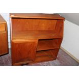 A quality mid century G-Plan cupboard & shelving unit (postage unavailable)